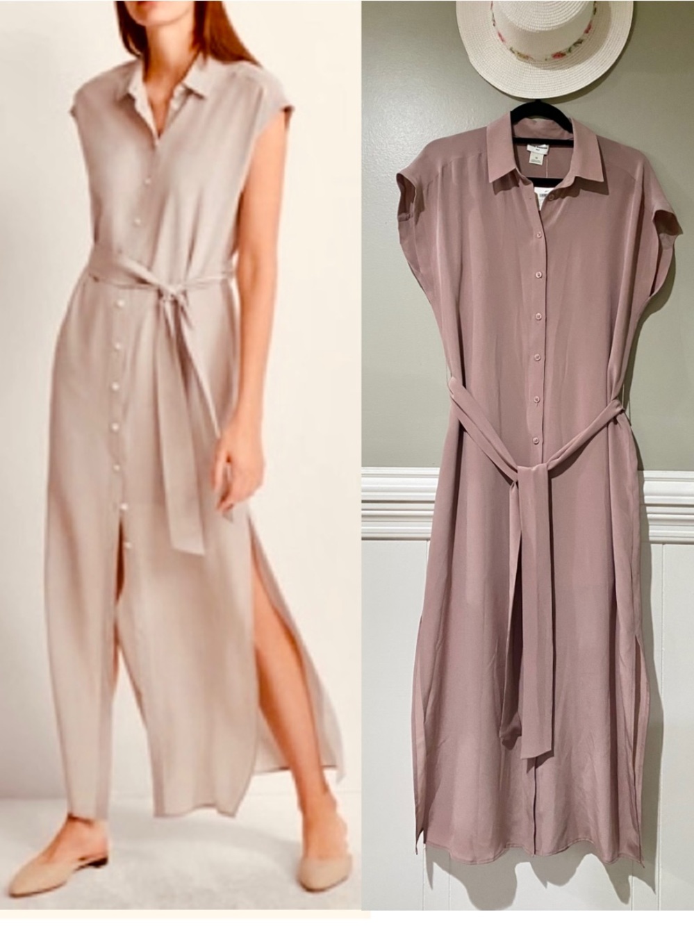 Club Monaco Silk Shirtdress